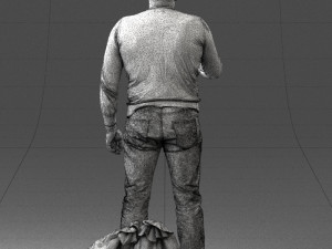 man with 0286 3d print ready 3D Baskı Modeli