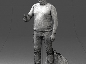 man with 0286 3d print ready 3D Baskı Modeli