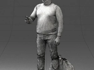 man with 0286 3d print ready 3D Print Model