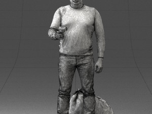 man with 0286 3d print ready 3D Baskı Modeli