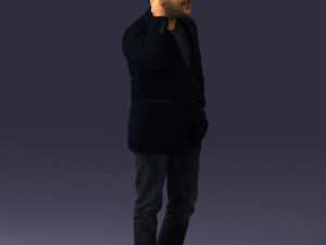 man with phone 0287 3D 모델