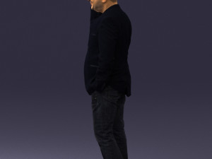 man with phone 0287 3D 모델