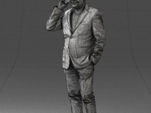 man with phone 0287 3D 모델