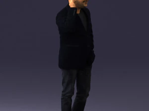 man with phone 0287 3d print ready 3D Print Model