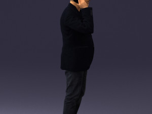 man with phone 0287 3d print ready Modelo de impresión 3D