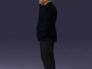 man with phone 0287 3d print ready 3D Print Model