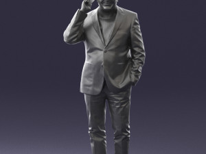 man with phone 0287 3d print ready Modelo de impresión 3D