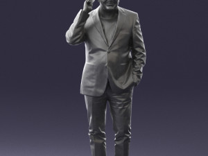 man with phone 0287 3d print ready Modelo de impresión 3D