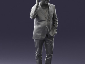 man with phone 0287 3d print ready Modelo de impresión 3D