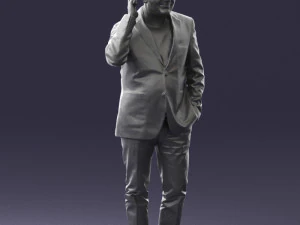 man with phone 0287 3d print ready 3D Print Model