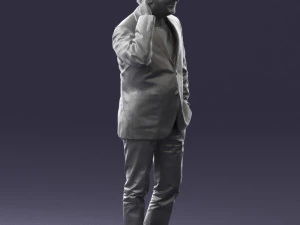 man with phone 0287 3d print ready 3D Print Model