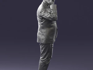 man with phone 0287 3d print ready 3D Print Model
