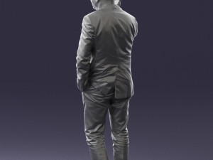 man with phone 0287 3d print ready Modelo de impresión 3D
