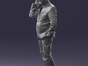 man with phone 0287 3d print ready 3D Print Model