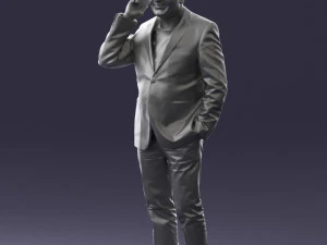 man with phone 0287 3d print ready 3D Print Model