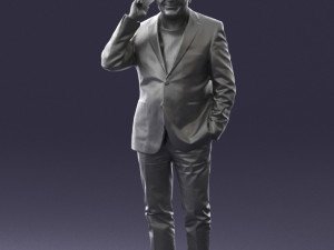 man with phone 0287 3d print ready Modelo de impresión 3D
