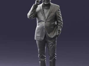 man with phone 0287 3d print ready 3D Print Model