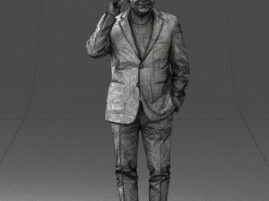 man with phone 0287 3d print ready Modelo de impresión 3D