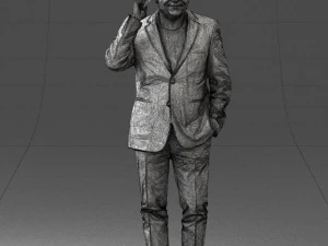 man with phone 0287 3d print ready 3D Print Model