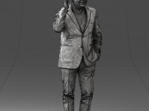 man with phone 0287 3d print ready Modelo de impresión 3D
