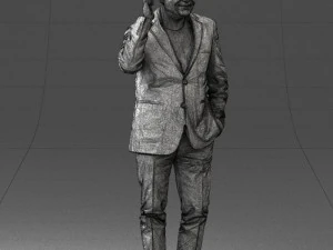 man with phone 0287 3d print ready 3D Print Model