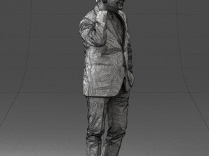 man with phone 0287 3d print ready Modelo de impresión 3D