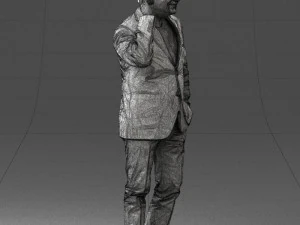 man with phone 0287 3d print ready 3D Print Model