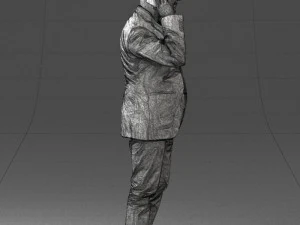 man with phone 0287 3d print ready 3D Print Model