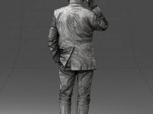 man with phone 0287 3d print ready 3D Print Model