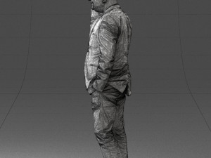 man with phone 0287 3d print ready Modelo de impresión 3D