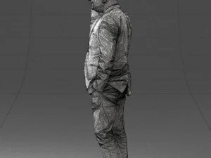 man with phone 0287 3d print ready 3D Print Model