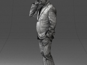 man with phone 0287 3d print ready Modelo de impresión 3D