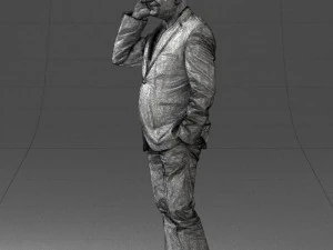 man with phone 0287 3d print ready 3D Print Model