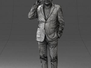 man with phone 0287 3d print ready Modelo de impresión 3D