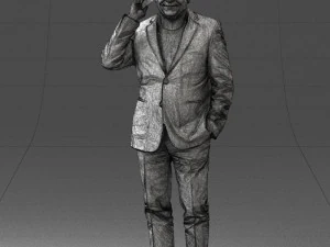 man with phone 0287 3d print ready 3D Print Model