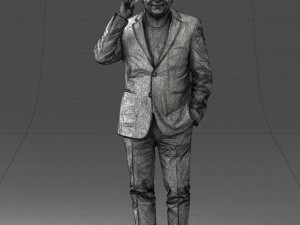 man with phone 0287 3d print ready Modelo de impresión 3D