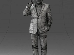 man with phone 0287 3d print ready 3D Print Model