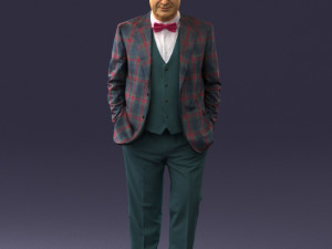 man in jacket 0289 3D Model