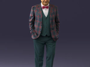 man in jacket 0289 3D Model