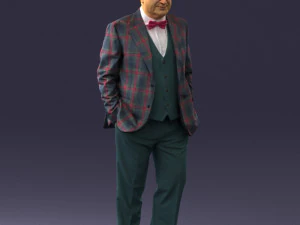 man in jacket 0289 3D Model