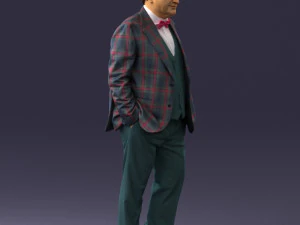 man in jacket 0289 3D Model