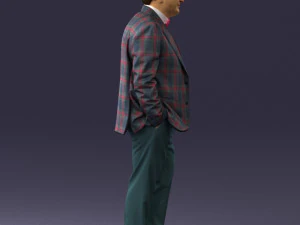 man in jacket 0289 3D Model
