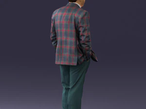 man in jacket 0289 3D Model
