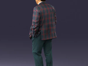 man in jacket 0289 3D Model