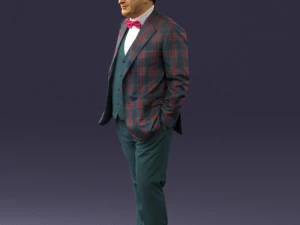 man in jacket 0289 3D Model
