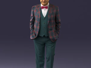 man in jacket 0289 3D Model