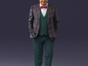 man in jacket 0289 3D Model