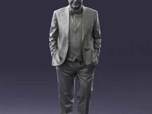 man in jacket 0289 3D Model