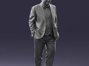 man in jacket 0289 3D Model