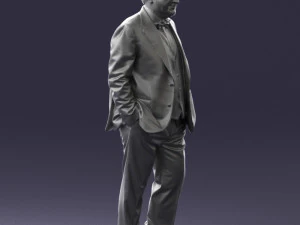 man in jacket 0289 3D Model